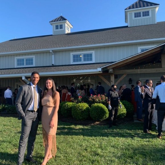 Lulu's fringed midi-dress one-shouldered - Picture 5 of 6